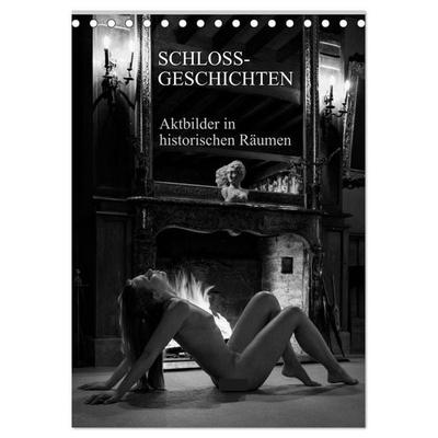 Schlossgeschichten - Aktbilder in historischen Räumen (Tischkalender 2027 DIN A5 hoch), CALVENDO Monatskalender