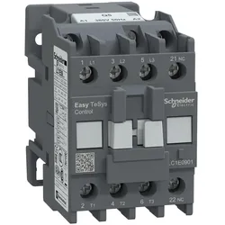 Schneider Electric LC1E0901Q5 Easy TeSys Leistungsschütz 3P 9A 1NC 380V AC 50Hz