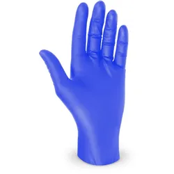 Handschuh (Nitril) ungepudert blau `L`