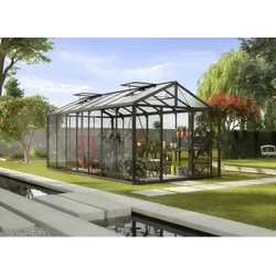 Vitavia Aktionsangebot (inkl. 100 Euro Zubehör): Gewächshaus "Zeus 13800",schwarz,13,8 m2