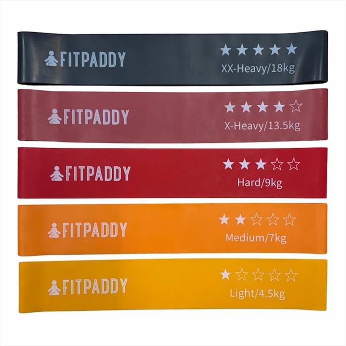 FITPADDY Elastici Da Allenamento Kit 5 Pcs Ebnd01