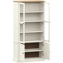 vidaXL, Vitrine + Buffetschrank, Dalindorf (85 x 35 x 170 cm)
