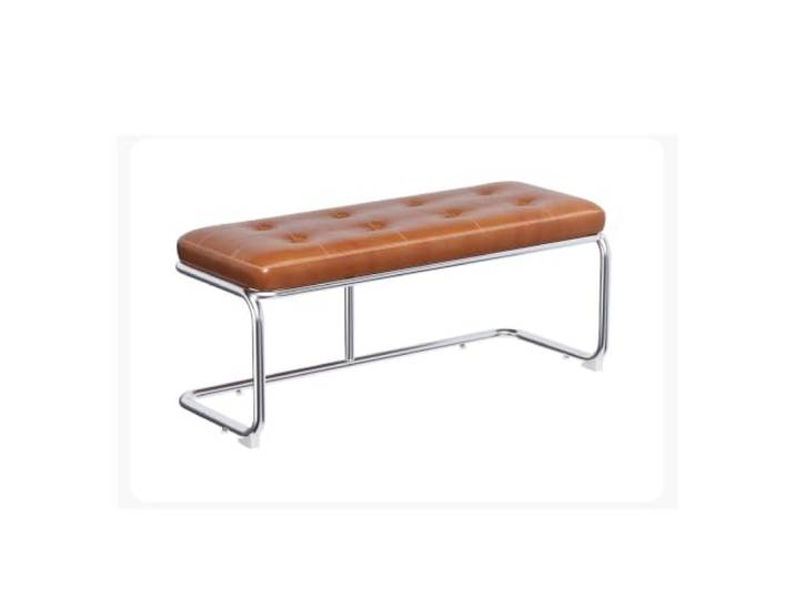Schlafzimmer Polster-Ottomane Sitzbank Sofa Nachttischbänke Lounge-Hocker Fußstütze mit rutschfester Fußauflage für Wohnzimmer, Flur, Ankleidezimmer, Abstellraum(Brown,31.5in/80cm)