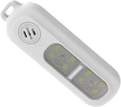 INF Alarme de sécurité personnelle portable : Alarme 130dB avec lumière stroboscopique LED rechargeable USB Blanc