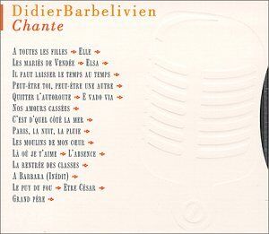 Didier Barbelivien - Didier Barbelivien Chante - Ils Chantent Didier Barbelivien - Preis vom 11.10.2026 03:10:56 h