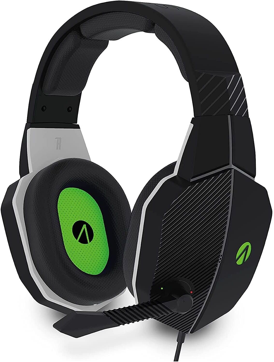 Stealth Phantom X Premium Stereo Gaming Headset - Black/Green, New