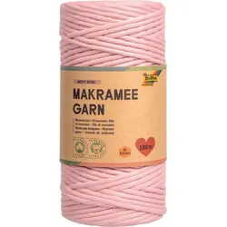 folia Makramee Garn rosa
