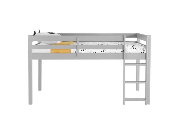 Lit mi haut 90x190 cm BLOOM Gris