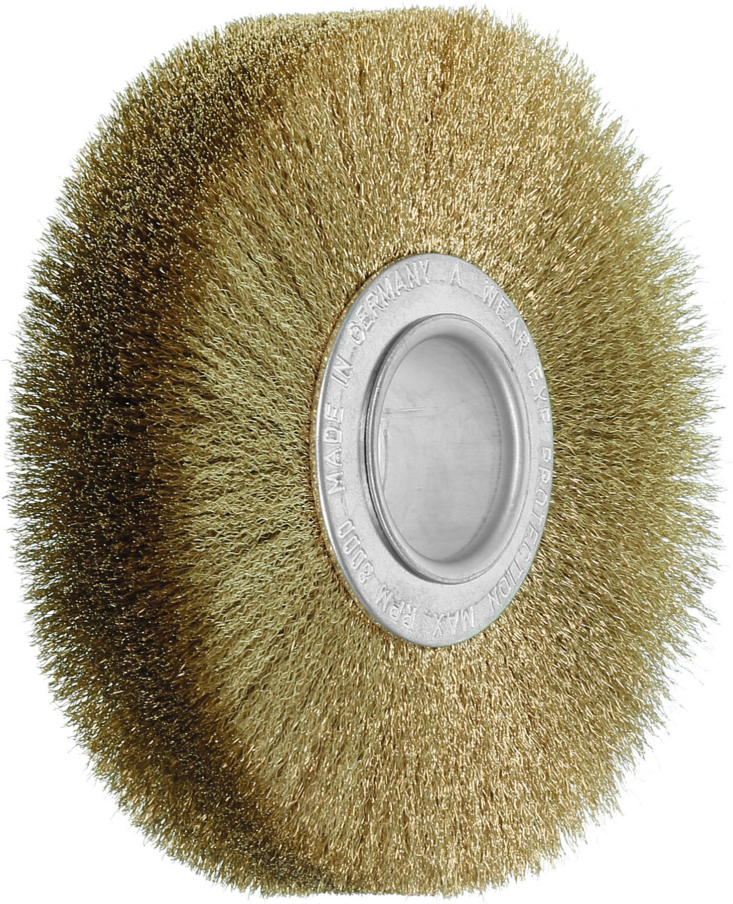 Lessmann Draht-Rundbürste Messingdraht 0,15 mm, Bürsten-⌀xBesatzbreite: 120X30 mm (303532)