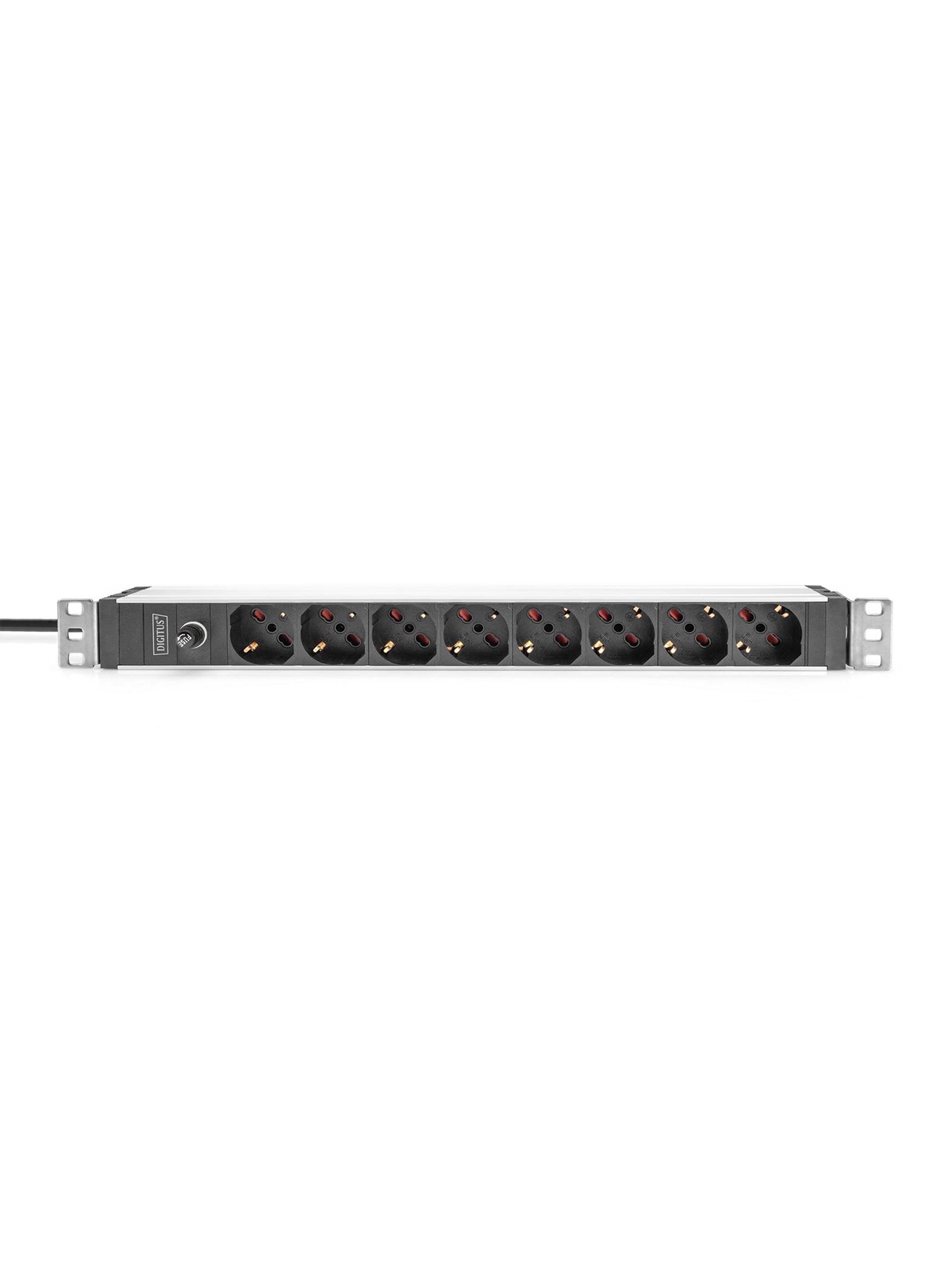 DIGITUS 8-Port - 1U - Aluminum PDU (Italian Outlets)