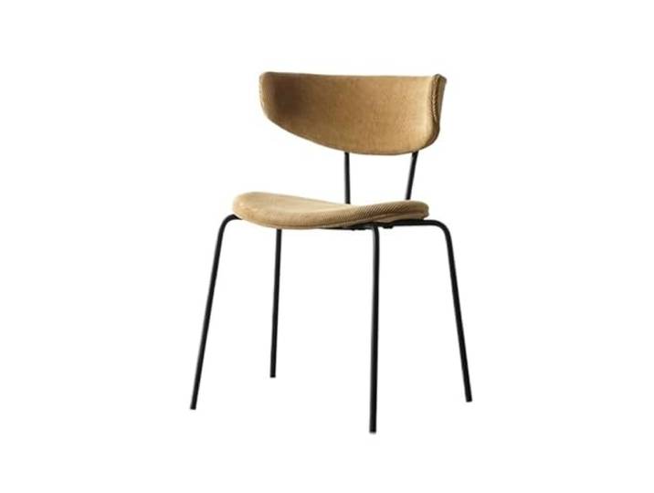 Glamour Haven Moderne, Bequeme Esszimmerstühle, Vintage Cordstuhl, moderner Küchenstuhl mit ergonomischem Design, Ideal für Esstisch, Küche zu Hause oder Restaura(Yellow)