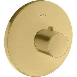 Hansgrohe AXOR Uno Thermostatmischer Unterputz, Brushed Gold Optic, max. Durchflussmenge 59 l/min, einstellbare Temperaturbegrenzung, mit Schalldämpfer