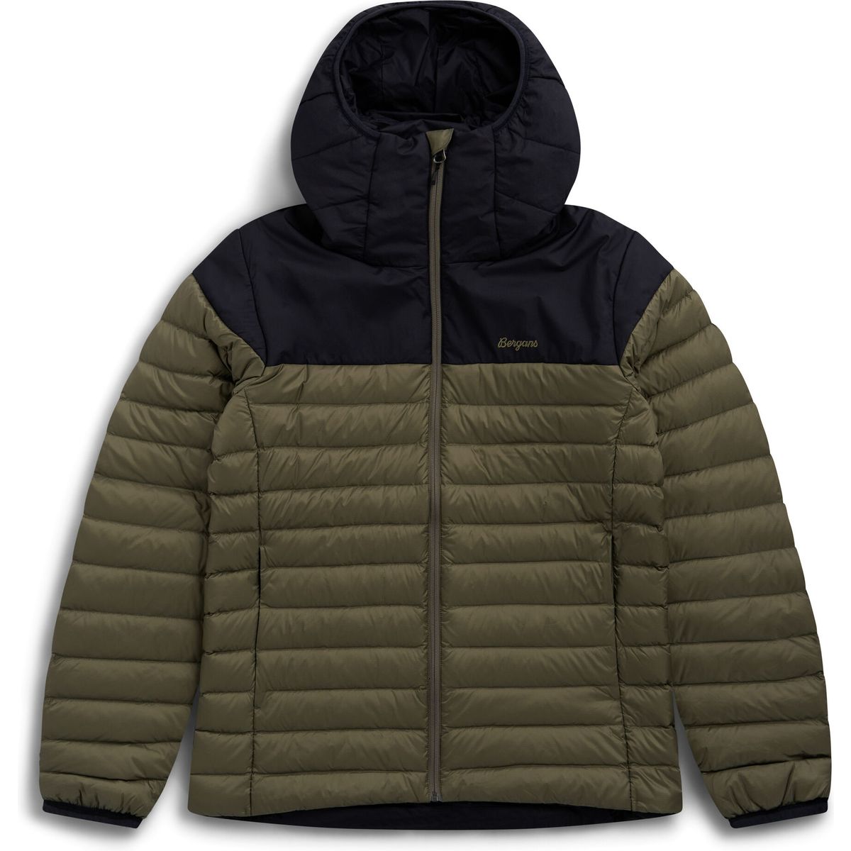 Bergans Lom Light Down Hood Jacket Men green mud/dark shadow grey (25508) S 261021-3854-25508-S