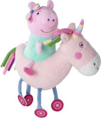 Simba Peppa Wutz knuffel met eenhoorn van pluche