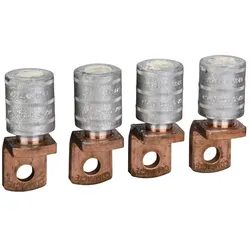 Schneider Electric LV429507 Gecrimpte Kabelschuhe für Aluminium-Kabel (4 Stk.), 185mm2, mit Phasentrennern