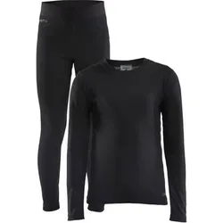 CRAFT Unterwäsche Set CORE WARM BASELAYER SET J, Größe 110 in Schwarz Schwarz