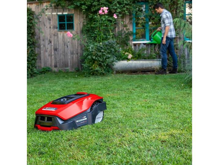 Einhell FREELEXO 1200 LCD BT\, tondeuse robot\, 1 200 m²\, 18 cm\, 2 cm\, 6 cm\, 35 %