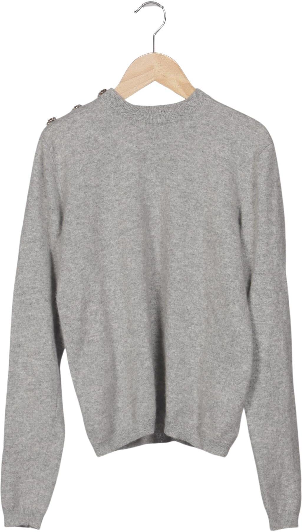 Ganni Damen Pullover, Grau, Gr. M, Kaschmir - Second Hand