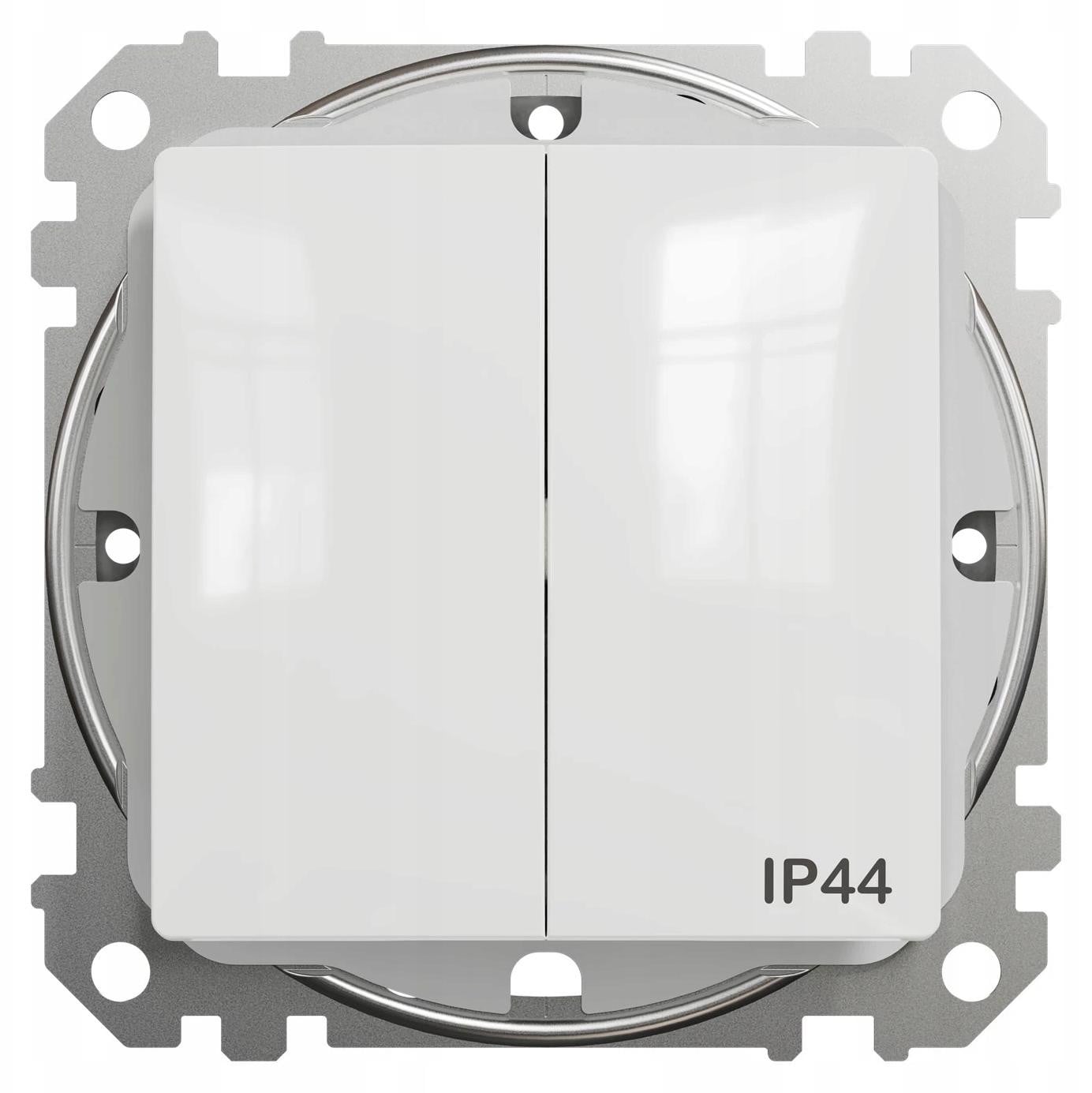 Schneider Electric Sedna Design dubbele schakelaar IP44 wit