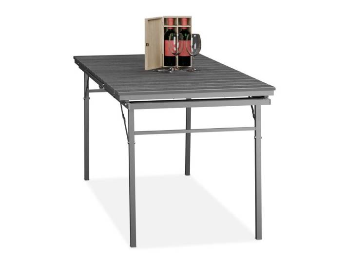Relaxdays Table de jardin extensible 8 personnes