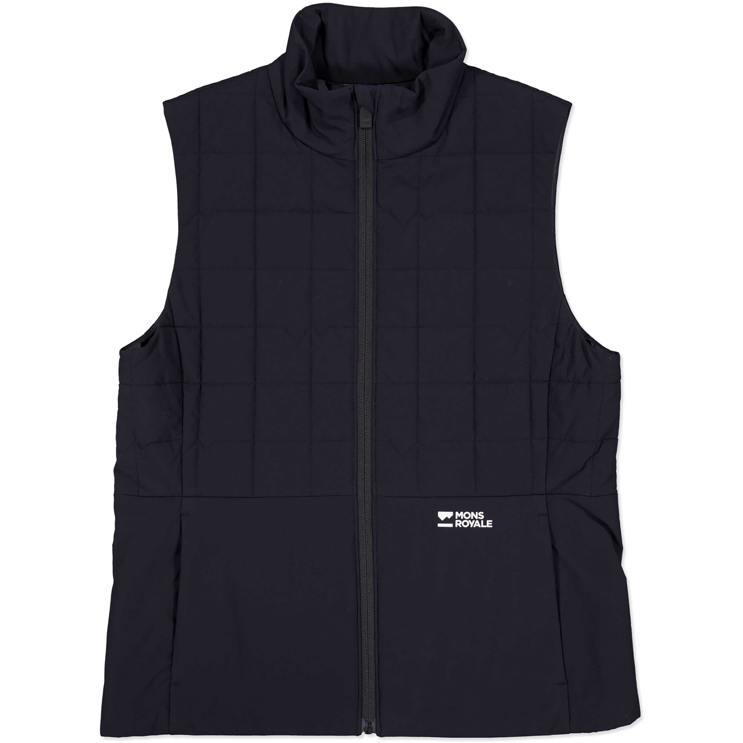 Mons Royale Stacker Merino Insulated Weste Damen Isolationswesten schwarz Größe L Trekking Windabweisend Wasserabweisend