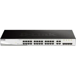 D-Link DGS-1210-28 Managed L2/L2+ 1U Schwarz