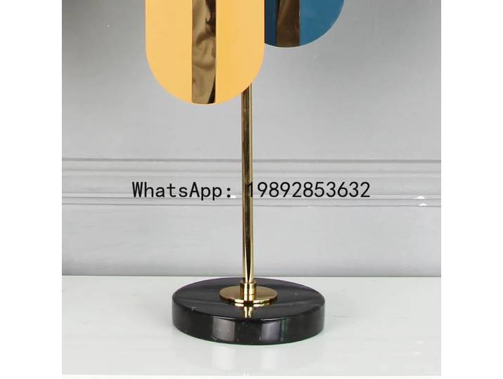 Sculpture géométrique en métal x17, ellipse colorée, ornement décoratif en métal, figurines décoratives, accessoires de décoration pour la maison