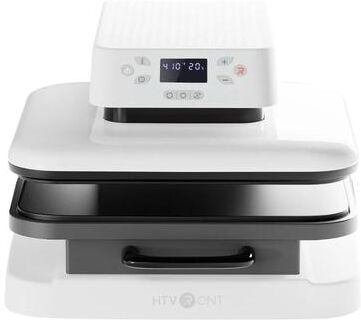 Lush Living Finds Automatic Heat Press, One Key Auto Pressure DIY Sublimation & Iron On HTV Machine For Crafts, T Shirts, Bags white