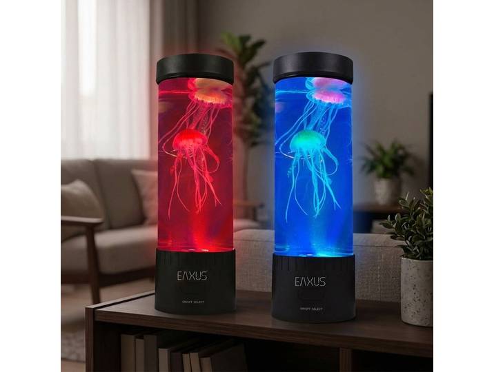 2er-Set Quallen Stimmungsleuchte mit LED-Farbwechsel