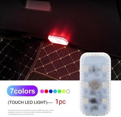 Uplift Essentials Universal Wireless LED Interior Touch Light & Accent Lamp colorful