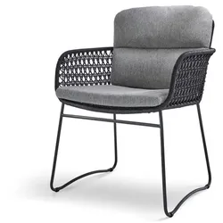 idyl Gartensessel Vanlig Stoff Grau