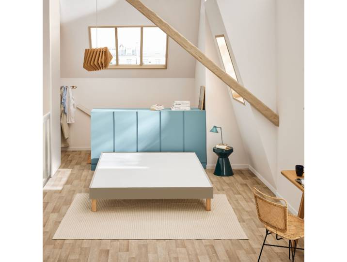 Sommier déco tapissier Vigoroso moka - Bultex 70x190