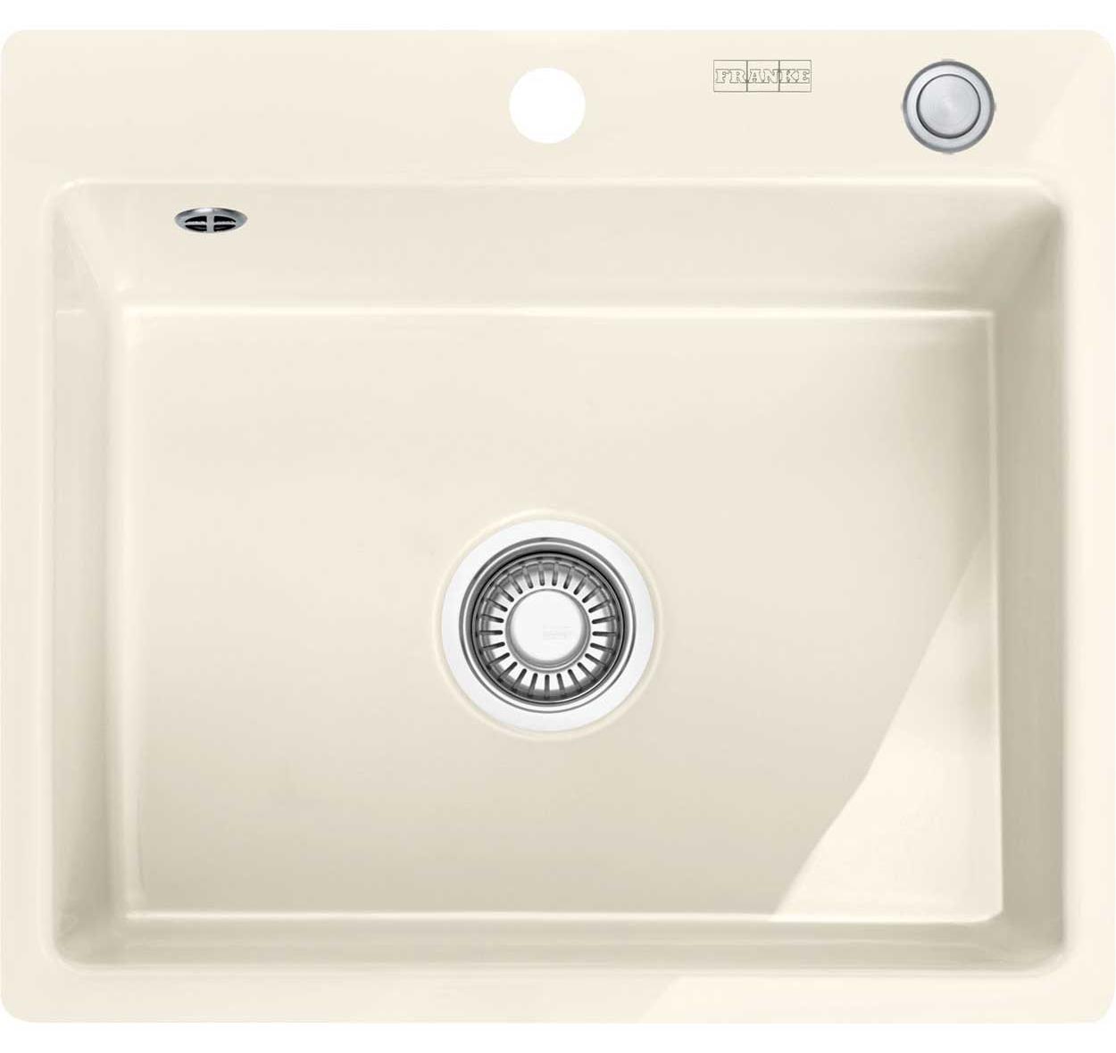 Franke Mythos MTK 610-58, Aufsatzwanne, Rechteckig, Beige, 1 Becken, Rechteckig, 490 x 377 mm