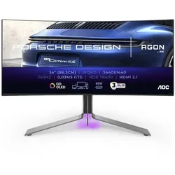 AOC Gaming Monitor »PD34« 86,36 cm / 34 '' blau, 81.17x41.19x32.6 cm