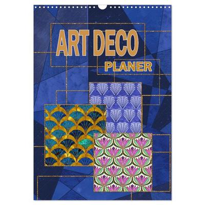 Art Deco Planer (Wandkalender 2027 DIN A3 hoch), CALVENDO Monatskalender