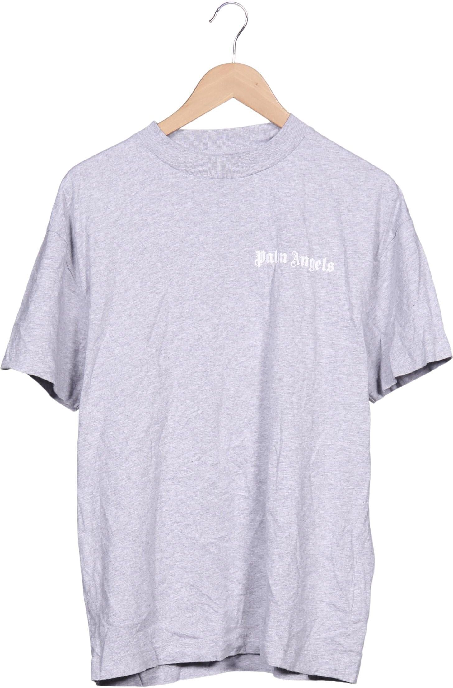 Palm Angels Herren T-Shirt, Grau, Gr. M, Baumwolle - Second Hand