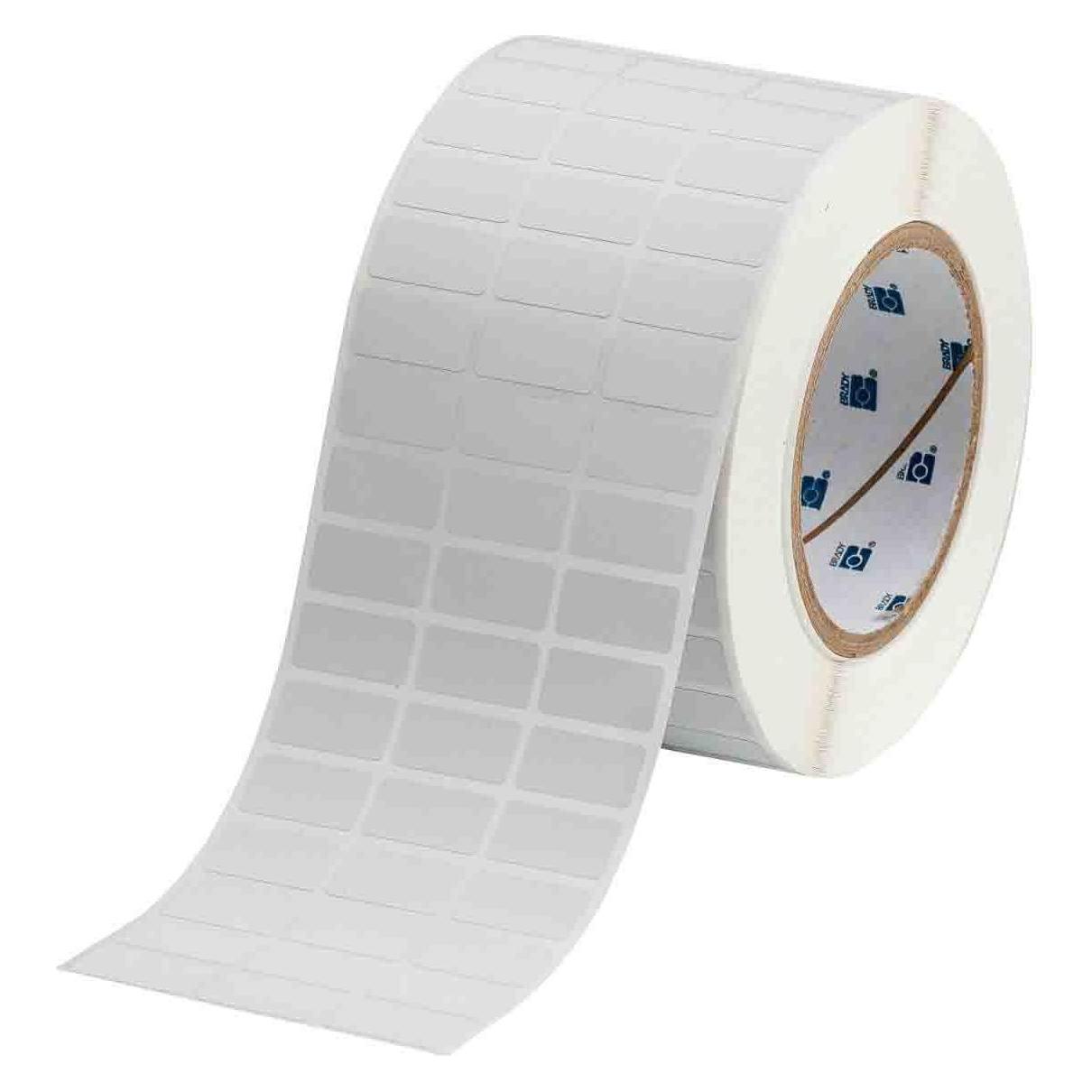 Brady THT-5-437-10, Polyvinylfluorid, Weiss, 25.40 x 12.70 mm, selbstverlöschend, permanent, 3-bahn (THT-5-437-10)