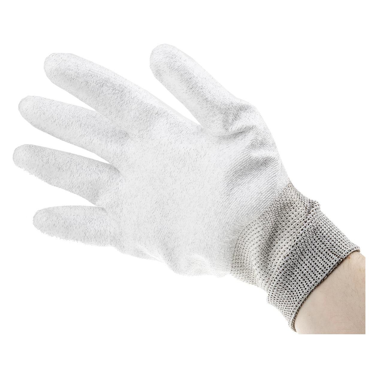 RS PRO Touch screen gloves with PU coating, L (9, L) (8691660)