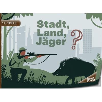 Stadt, Land, Jäger - 115 Spielblöcke, Taschenbuch von LevelBoard Spiele, LevelBoard Spiele, 978-3-693-19716-5