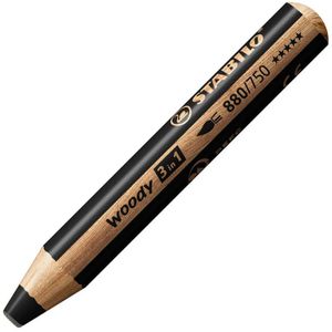 Stabilo Buntstifte woody 3 in 1, 880/750, Multitalent-Stift, schwarz, 1 Stück