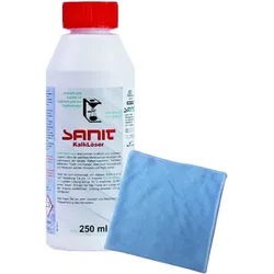 BADfabrik24 SANIT Kalklöser 250 ml Flasche + Mikrofasertuch
