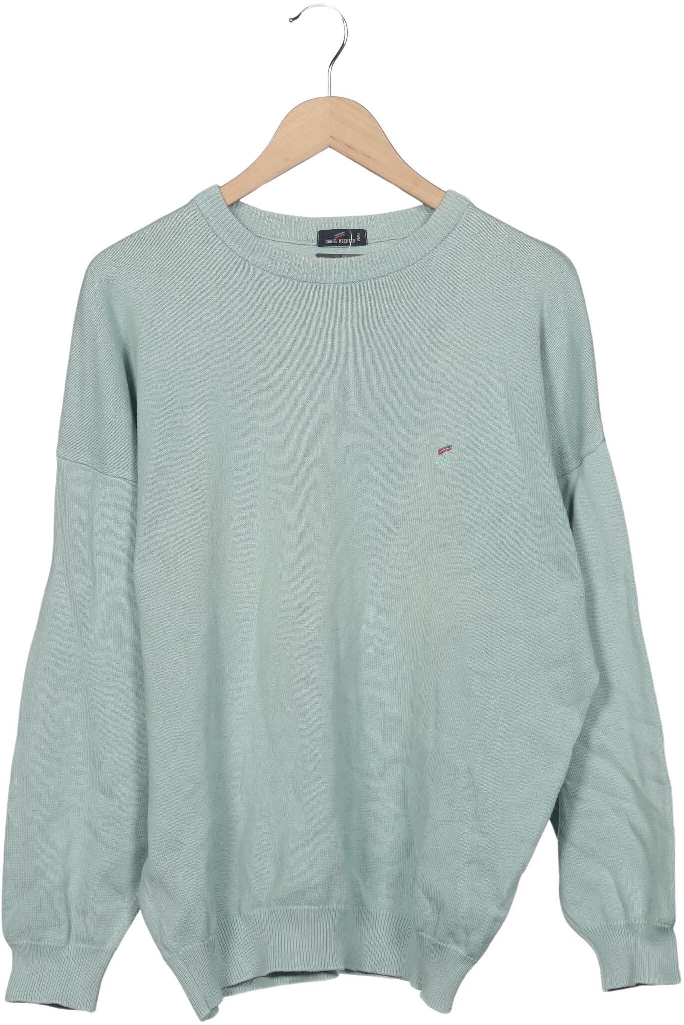 Daniel Hechter Herren Pullover, Hellgrün, Gr. L, Baumwolle - Second Hand