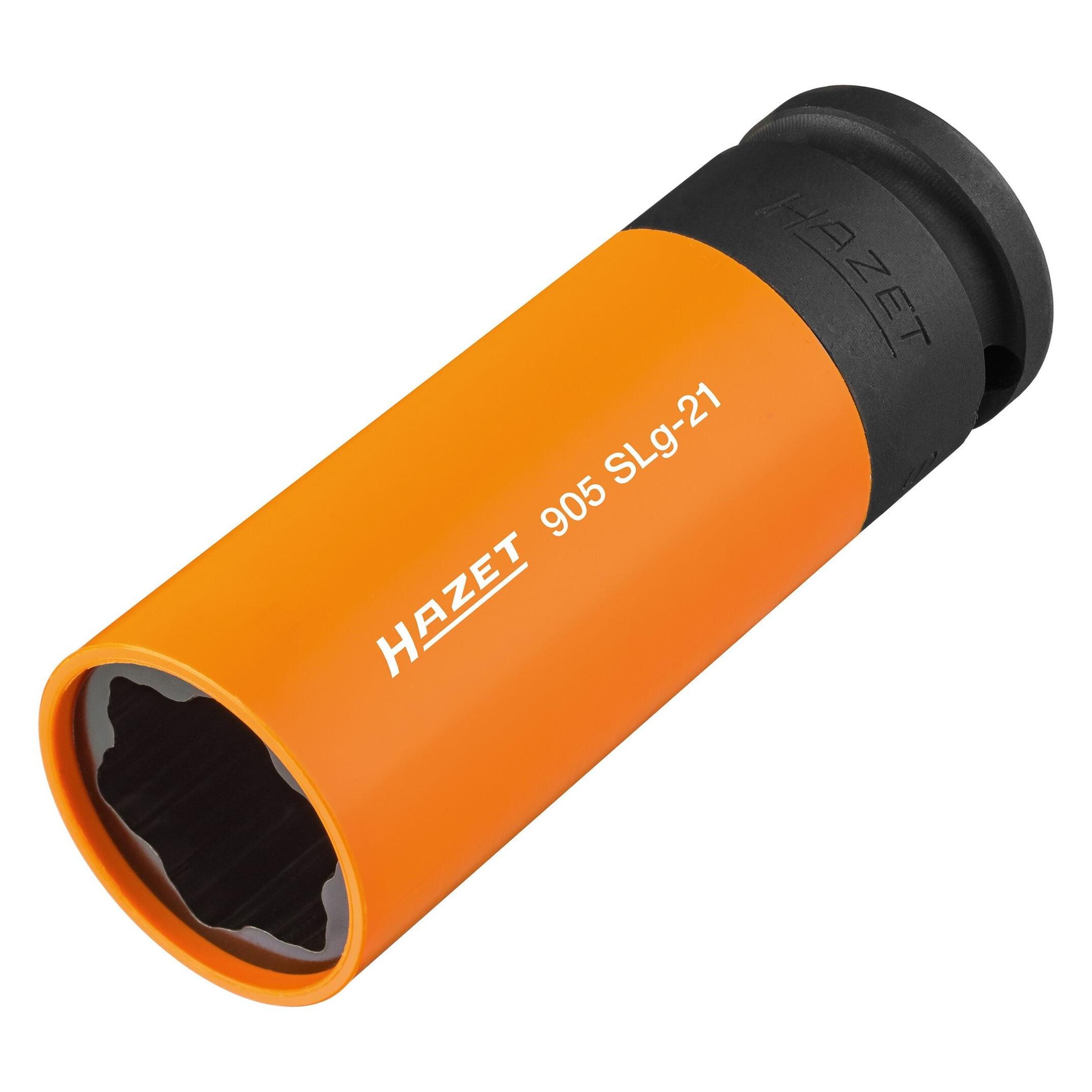 Hazet Schlag-, Maschinenschrauber Steckschlüsseleinsatz Sonderprofil 905SLG-21 Vierkant12,5 mm ... (21 mm) (905Slg-21)