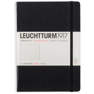 Leuchtturm1917 Telefonbuch 330862 Medium, A5, Register A - Z, schwarz