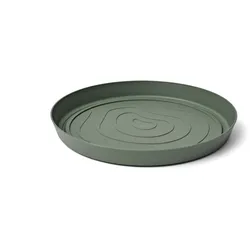 Teraplast ORMA Untersetzer Ø 13 cm - Farbe Forest Grün - Recycelter Kunststoff - UV-beständig & Frostfest für Innen & Außen
