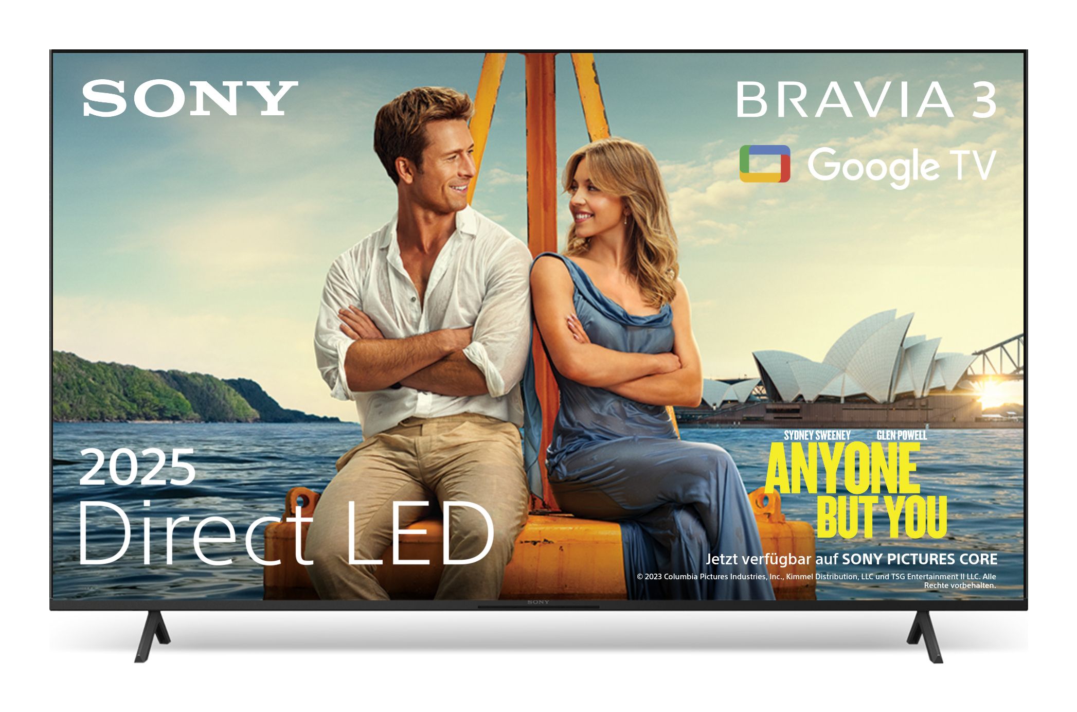 Sony K-43S39B Bravia 3 LED 109,2 cm (43 Zoll) Fernseher 4K Ultra HD K43S39BP.CEI
