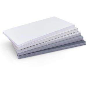 Magnetoplan Moderationskarten 112501570, Grey, rechteckig, farbig sortiert, 10 x 20 cm, 250 Stück