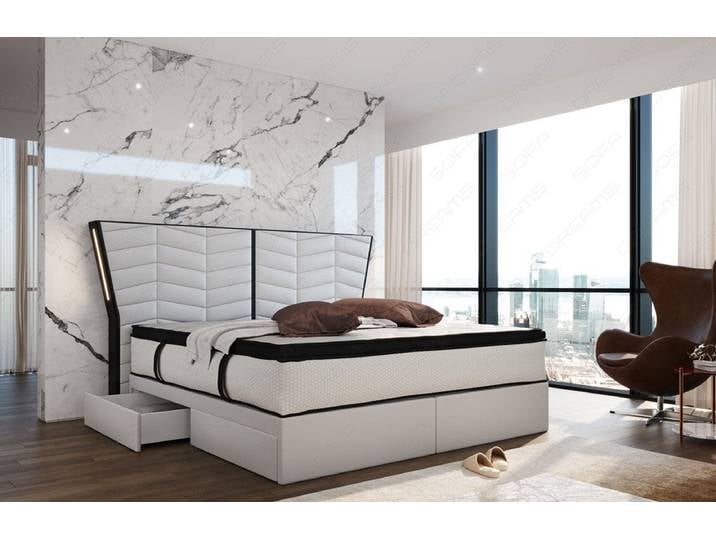 Boxspringbett Novara Leder