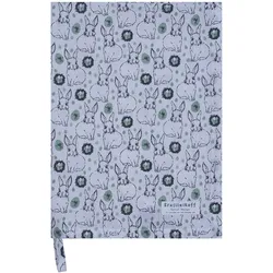 Krasilnikoff Geschirrhandtuch Bunnies And Eggs, 70 x 50 cm, green