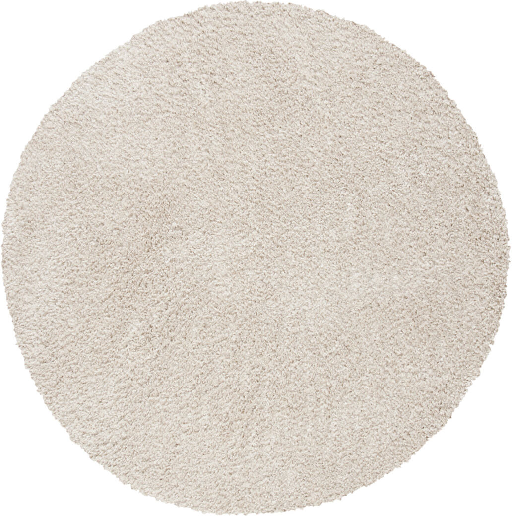 Mack + Milo Peake Shaggy Area Rug Beige Round 122 cm